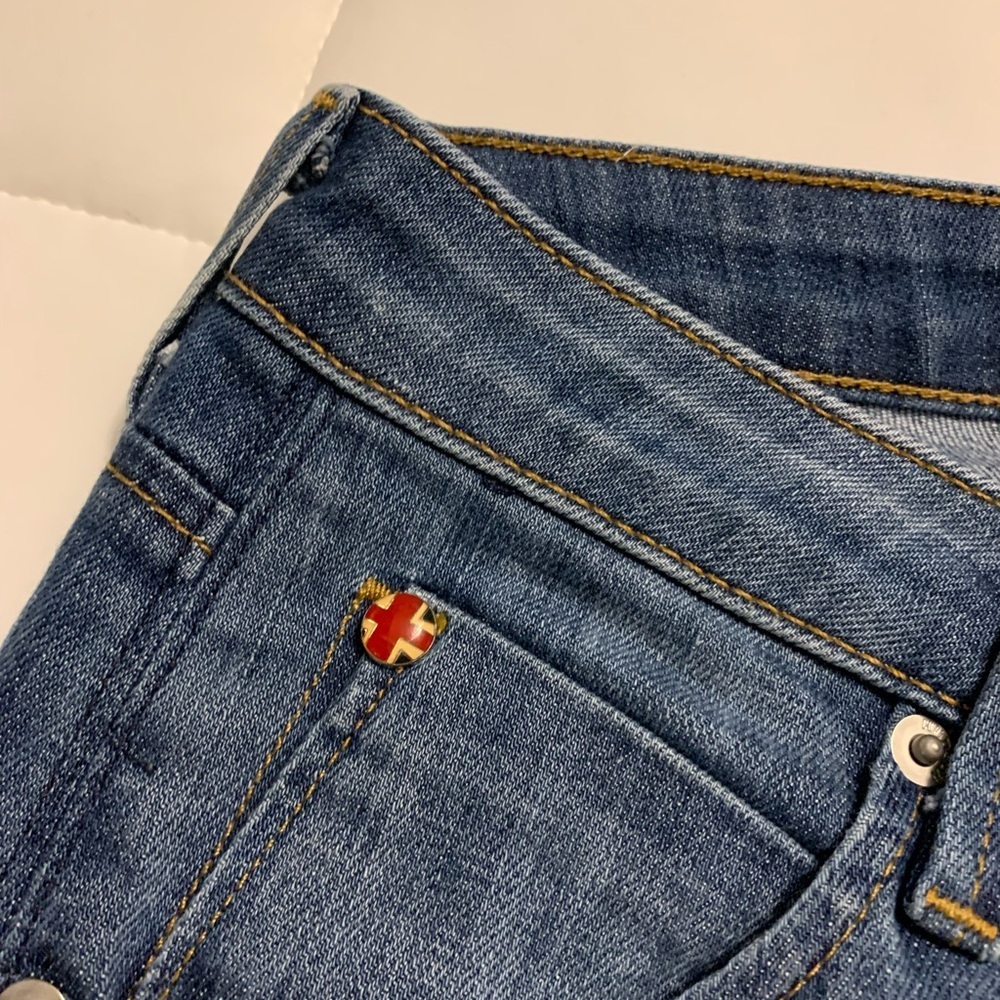 Hudson Women's Carly Midrise Straight Blue Jeans Size 26/33